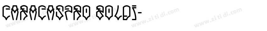 CaracasPro BoldI字体转换